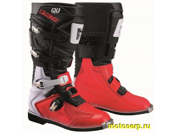 Купить  Мотоботы кросс. GAERNE GX-J  (защ. голени), черный/красный р-р 41" (Ч/З) (пар) (SM 872-6606 купить с доставкой по Москве и России, цена, технические характеристики, комплектация фото  - motoserp.ru