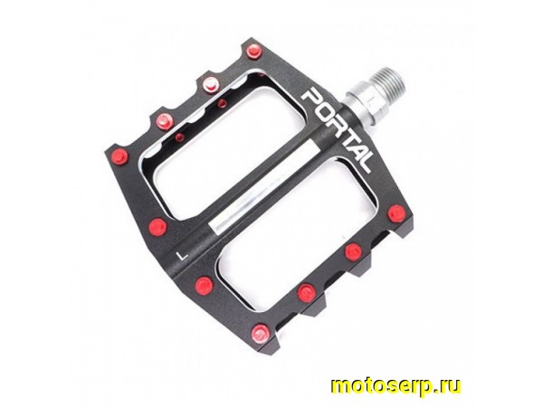 Купить  Педали М14 алюминиевые тип BMX PORTAL алюм, ПРОМ ПОДШИПНИК. (сменный шип) Вело (пар) (KB 15289 купить с доставкой по Москве и России, цена, технические характеристики, комплектация фото  - motoserp.ru