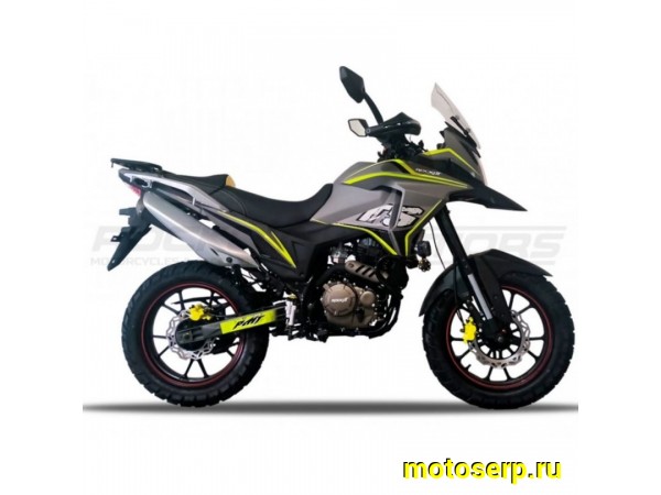 Купить  Мотоцикл внедорожный ROCKOT DAKAR 2.0 (серый/желтый) (ЭПТС)  Тур-эндуро, 17/17, 4Т, 250сс, 171YMM 4клап 25л.с. с балан. 6КПП (шт) (ROCKOT(ФОТО купить с доставкой по Москве и России, цена, технические характеристики, комплектация фото  - motoserp.ru
