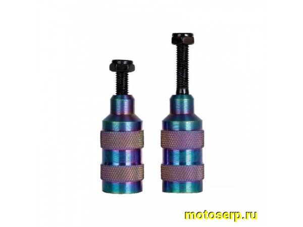 Купить  Пеги на ось трюкового самоката TP-03 цвет - неохром Вело (пар)  (Пан Х112573               купить с доставкой по Москве и России, цена, технические характеристики, комплектация фото  - motoserp.ru