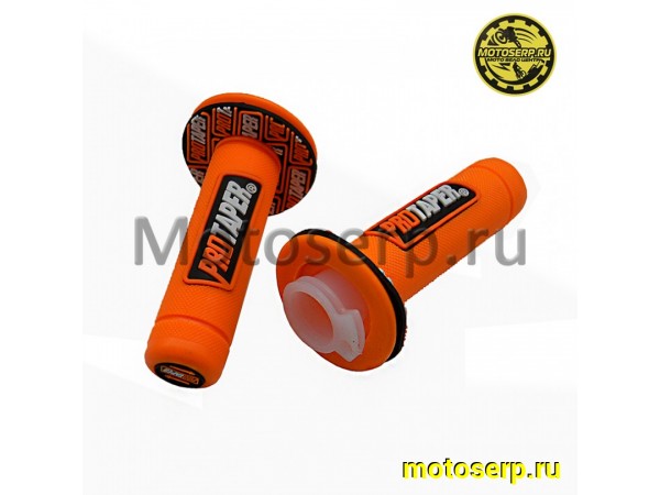 Купить  Ручки руля (грипсы) Кросс PRO-TAPER оранжевые (пара) (ANKON 013053 купить с доставкой по Москве и России, цена, технические характеристики, комплектация фото  - motoserp.ru