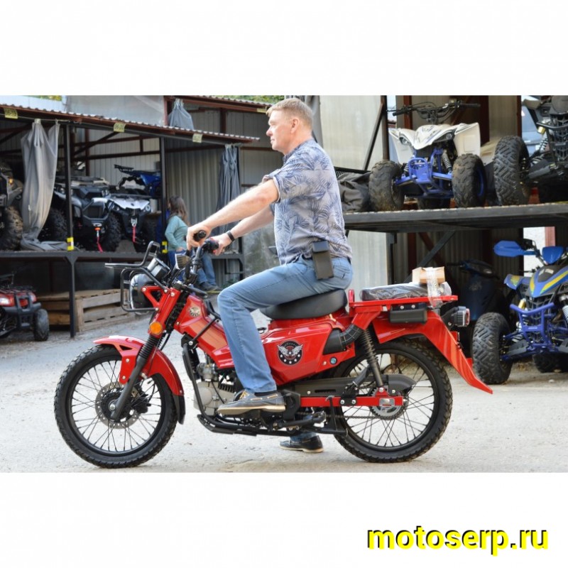 Купить  Мопед MM XTRAIL 2 (ИксТраил - 50)  реплика Honda TRAIL, 50сс 4Т П/Автом, 17/17" широк. багажн. (шт) 01250 (MM  купить с доставкой по Москве и России, цена, технические характеристики, комплектация фото  - motoserp.ru
