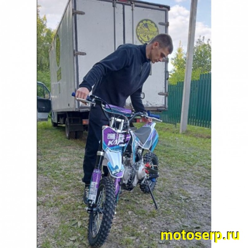 Купить  Питбайк KAYO Mini K125EM 14/12 (механ. сцепл., эл. стартер.) (шт) (SM купить с доставкой по Москве и России, цена, технические характеристики, комплектация фото  - motoserp.ru