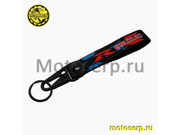 Купить  Брелок тканевый  "Suzuki" с карабином (шт) (МК BTLP 013 купить с доставкой по Москве и России, цена, технические характеристики, комплектация фото  - motoserp.ru