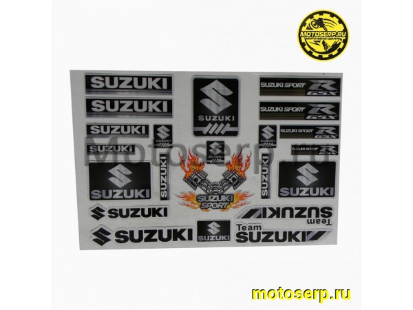 Купить  Наклейки (набор) "Suzuki 316" светоотражающие (19х28) (МК PKTZ 316 купить с доставкой по Москве и России, цена, технические характеристики, комплектация фото  - motoserp.ru