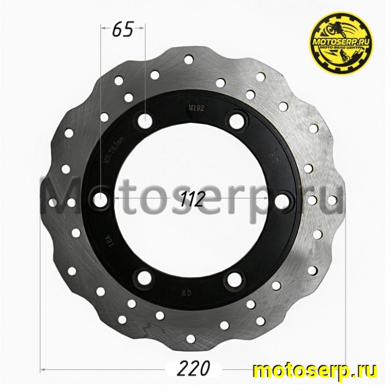 Купить  Диск тормозной задний (220x112) (отв:6x65) LIFAN KPV 150 (шт) (LIFAN TJB66311A0B01 купить с доставкой по Москве и России, цена, технические характеристики, комплектация фото  - motoserp.ru