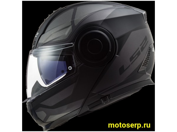 Купить  Шлем трансформер (модуляр) LS2 FF902 SCOPE AXIS Black Titanium XXL (шт) (LS2 купить с доставкой по Москве и России, цена, технические характеристики, комплектация фото  - motoserp.ru