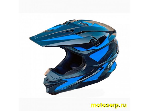 Купить  Шлем Кросс KIOSHI Holeshot 801 черный/синий р-р XL (шт) (Regul 305200-14 купить с доставкой по Москве и России, цена, технические характеристики, комплектация фото  - motoserp.ru