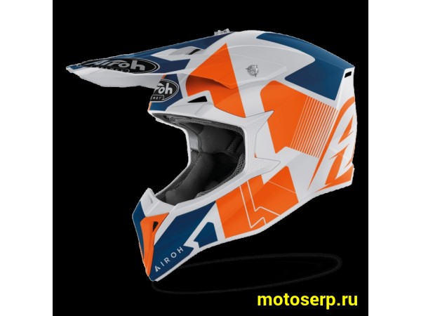 Купить  Шлем Кросс AIROH WRAAP RAZE orange matt (M) (шт) (AIM AI32A13919 купить с доставкой по Москве и России, цена, технические характеристики, комплектация фото  - motoserp.ru