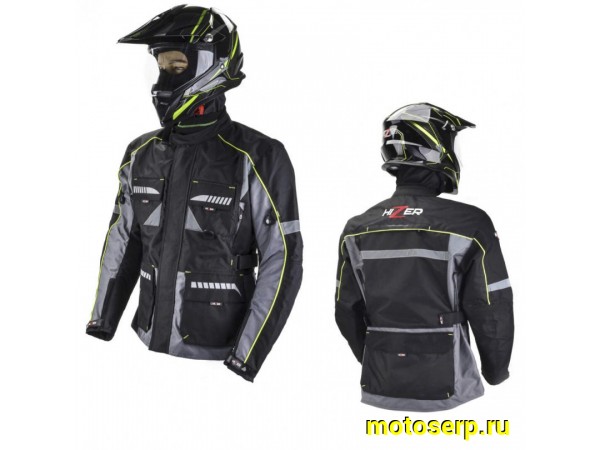 Купить  Куртка с жесткими вставками текстильная HIZER AT-5000 серая (XL) (ML 14952 купить с доставкой по Москве и России, цена, технические характеристики, комплектация фото  - motoserp.ru