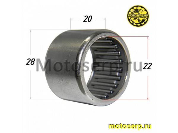 Купить  Подшипник игольчатый 22*28*20  HK2220 (шт) (К-дар 2300234 купить с доставкой по Москве и России, цена, технические характеристики, комплектация фото  - motoserp.ru