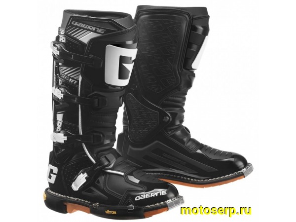 Купить  Мотоботы кросс. GAERNE SG-10 SUPERMOTARD (2019) (защ. голени), черный р-р 43" (Ч/З) (пар) (SM 872-5104 купить с доставкой по Москве и России, цена, технические характеристики, комплектация фото  - motoserp.ru