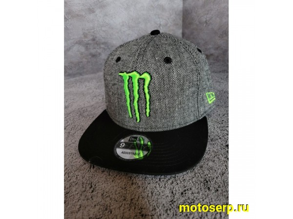 Купить  Бейсболка MONSTER Logo (черный/серый) (шт) (МотоЯ купить с доставкой по Москве и России, цена, технические характеристики, комплектация фото  - motoserp.ru