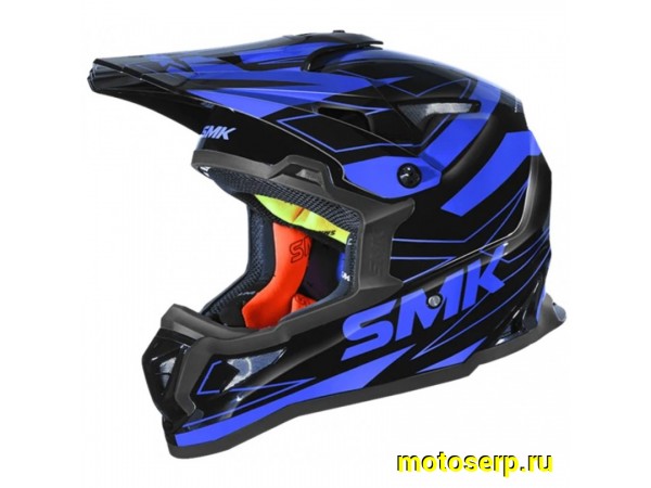 Купить  Шлем Кросс SMK ALLTERRA SLOPE , цвет чёрный/синий (L) (шт) (Bajaj ALLTERRA GL250 купить с доставкой по Москве и России, цена, технические характеристики, комплектация фото  - motoserp.ru