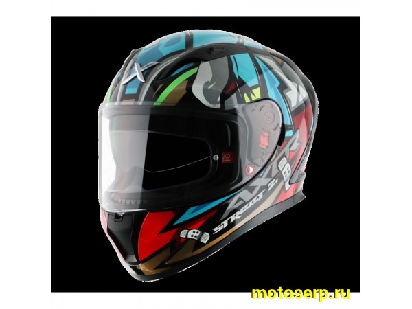 Купить  Шлем закрытый интеграл AXOR STREET BOBBY-E, цвет мультиколор (XL) (шт) (Bajaj AXOR-BOBBY-KMB-E купить с доставкой по Москве и России, цена, технические характеристики, комплектация фото  - motoserp.ru