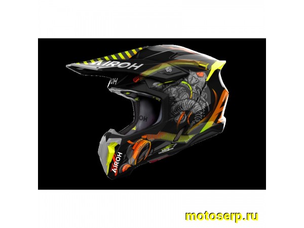 Купить  Шлем Кросс AIROH TWIST 3.0 TOXIC GLOSS (XL) (шт) (AIROH TW3T35 купить с доставкой по Москве и России, цена, технические характеристики, комплектация фото  - motoserp.ru