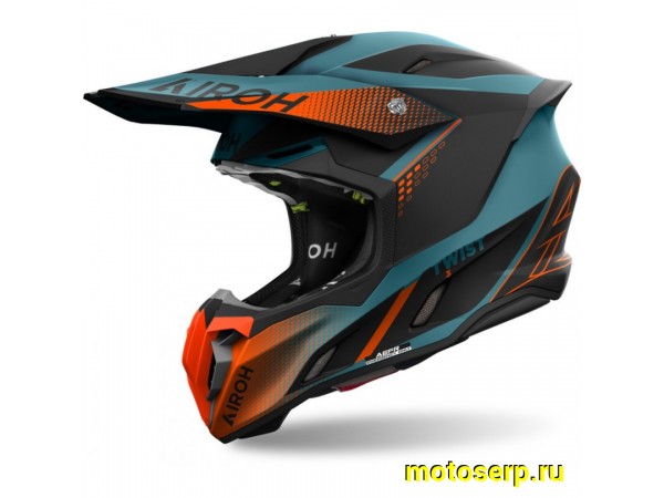 Купить  Шлем Кросс AIROH TWIST 3.0 SHARD (M) (шт) (AIROH TW3S купить с доставкой по Москве и России, цена, технические характеристики, комплектация фото  - motoserp.ru
