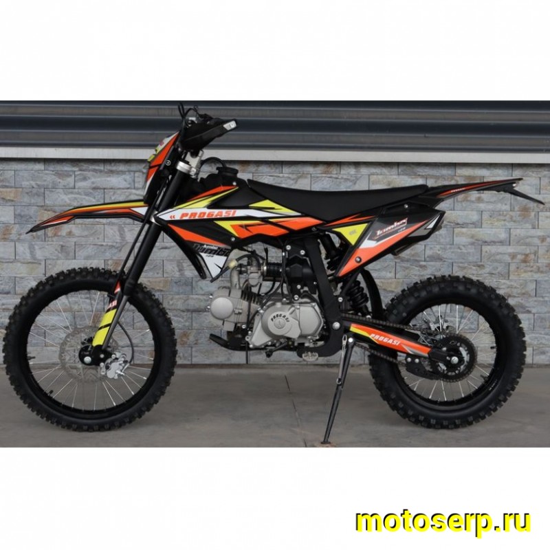 Купить  Питбайк Progasi Jumbo 125 19/16", мех, эл/кикстарт, фильтр бокс, защ. рук, защита карт, стопсигн. (шт) (ФОТО купить с доставкой по Москве и России, цена, технические характеристики, комплектация фото  - motoserp.ru