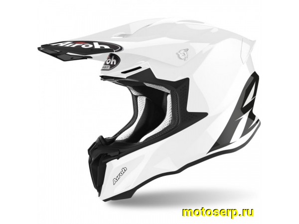 Купить  Шлем Кросс AIROH TWIST 2.0 COLOR WHITE GLOSS (S) (шт) (AIROH купить с доставкой по Москве и России, цена, технические характеристики, комплектация фото  - motoserp.ru