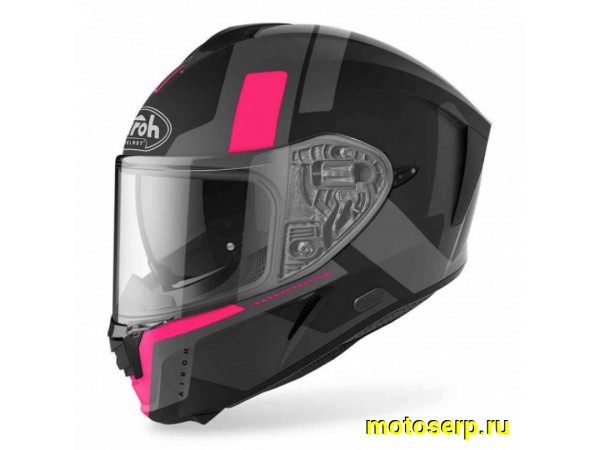 Купить  Шлем закрытый интеграл AIROH SPARK SHOGUN (розовый матовый) (M) (шт) (AIM SPSH купить с доставкой по Москве и России, цена, технические характеристики, комплектация фото  - motoserp.ru
