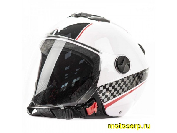 Купить  Шлем открытый  со стеклом HIZER 217 (S) #1 White (шт) (ML 05508 купить с доставкой по Москве и России, цена, технические характеристики, комплектация фото  - motoserp.ru