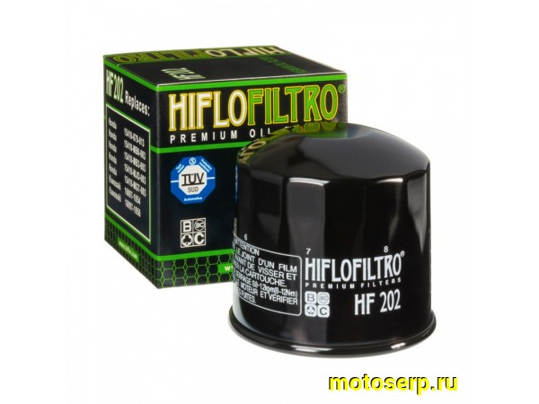 Купить  Масл. фильтр HI FLO HF202 (шт)  (0 купить с доставкой по Москве и России, цена, технические характеристики, комплектация фото  - motoserp.ru