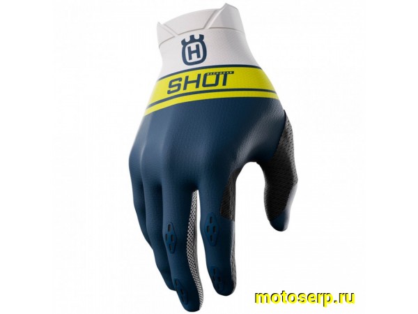 Купить  Перчатки SHOT AEROLITE LE HUSQVARNA синие (L) p10 (пар) (0 купить с доставкой по Москве и России, цена, технические характеристики, комплектация фото  - motoserp.ru