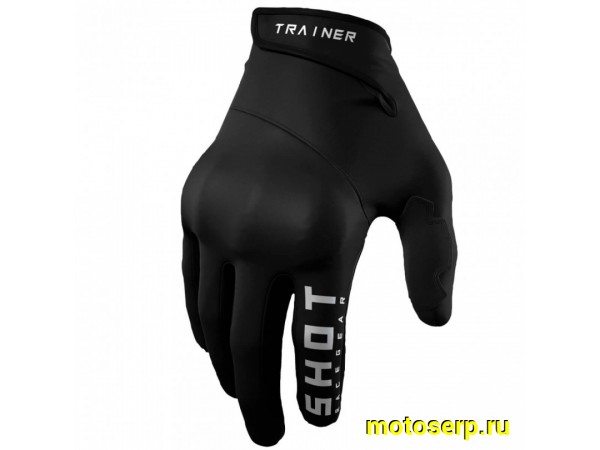 Купить  Перчатки SHOT TRAINER CE черные (L) p10 (пар) (0 купить с доставкой по Москве и России, цена, технические характеристики, комплектация фото  - motoserp.ru