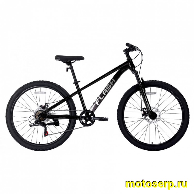 Купить  26" TECH TEAM FLASH черный (14") (Тач Тим Флеш) 26"; 7ск; рама-сталь; тормоз-Disk (шт) (ART1 купить с доставкой по Москве и России, цена, технические характеристики, комплектация фото  - motoserp.ru