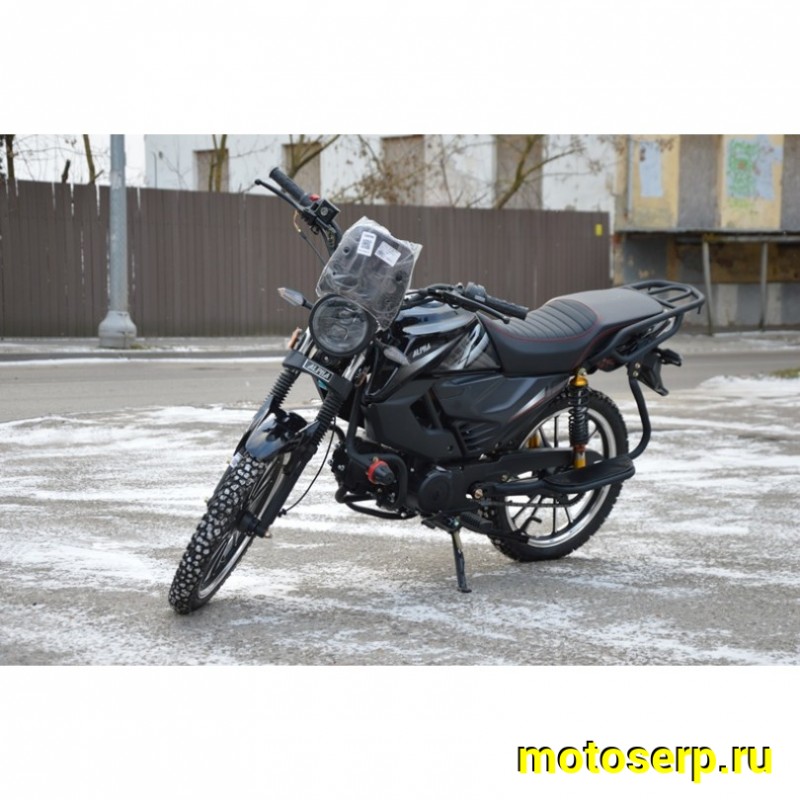 Купить  Мопед Alpha Jaguar RS Sport  4Т; 50cc; колеса 17/17"литые; 4пер, эл. старт; диск/бар, обтекатель, пеги (шт) 01250 (ФОТО купить с доставкой по Москве и России, цена, технические характеристики, комплектация фото  - motoserp.ru
