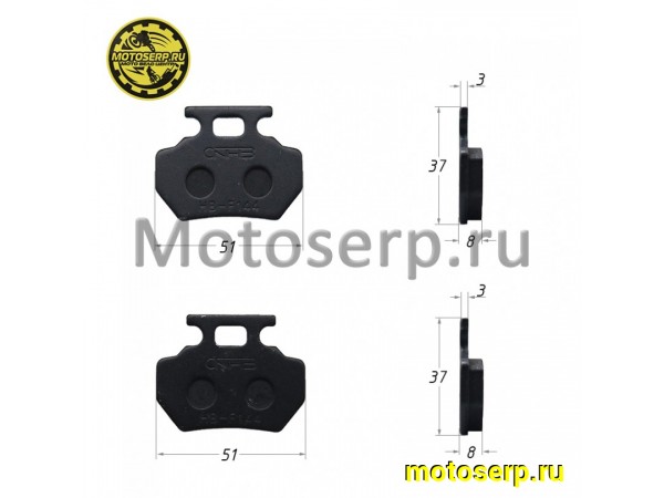 Купить  Колодки тормозные диск KAYO (пер/зад) AU150,AU150CVT,AU180,задние AT110,AU125, пер. AU200, KAYO BULL 2B, BULL 3C (2020г) и др. (пар)  (Кокурин купить с доставкой по Москве и России, цена, технические характеристики, комплектация фото  - motoserp.ru
