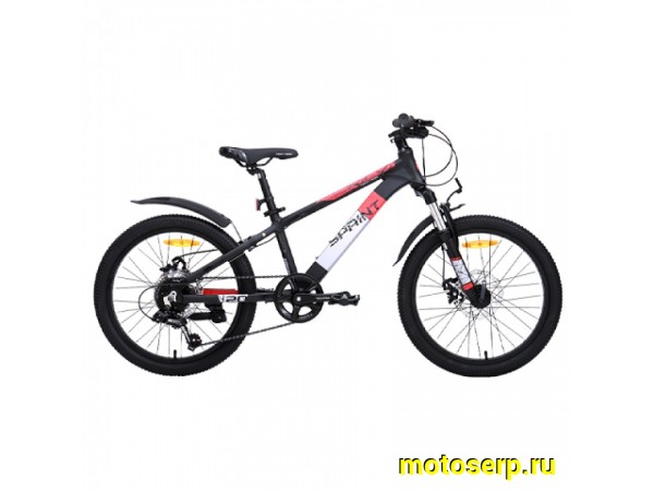 Купить  22" TECH TEAM SPRINT черный (12") (ТЕЧ ТИМ СПРИНТ) 22"; 7ск; рама-алюминий; тормоз-Disk (шт) (ART1 купить с доставкой по Москве и России, цена, технические характеристики, комплектация фото  - motoserp.ru