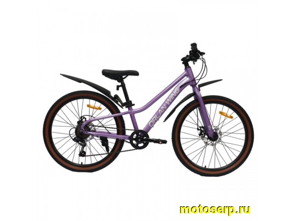 Купить  24" ORLAN WING VENUS 1.0 фиолетовый (Орлан Винг Венус 1.0) 24"; 6ск; рама-алюминий; тормоз-Disk (шт) (ART1 купить с доставкой по Москве и России, цена, технические характеристики, комплектация фото  - motoserp.ru