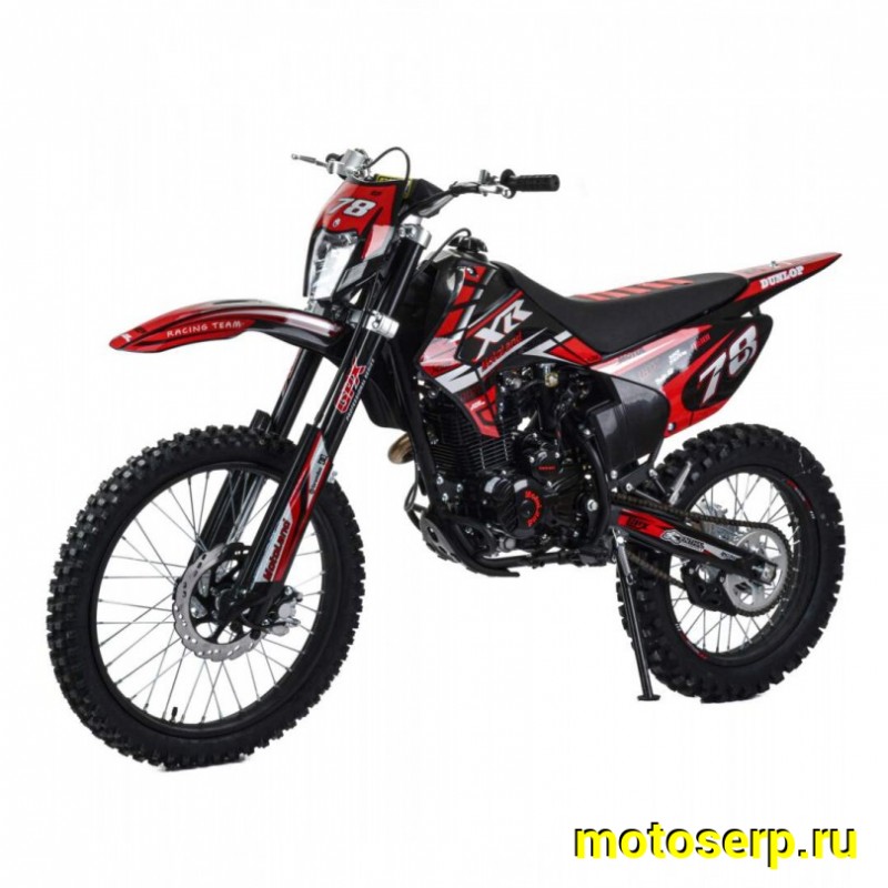 Купить  Мотоцикл Кросс/Эндуро Motoland XR300 LITE (175FMM) (спортинв) 21/18, красный (шт) (ML 21938 купить с доставкой по Москве и России, цена, технические характеристики, комплектация фото  - motoserp.ru