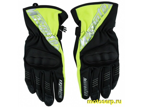 Купить  Перчатки Masontex M36 зимние Черный-лайм (XL) (пар) (SM 740-6416 купить с доставкой по Москве и России, цена, технические характеристики, комплектация фото  - motoserp.ru