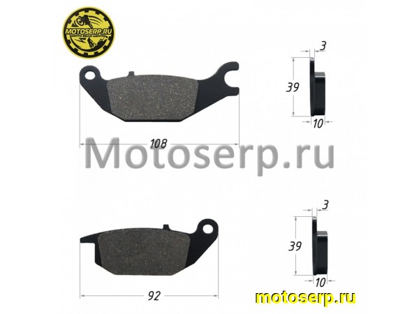 Купить  Колодки тормозные диск FA 343 SM-PARTS OFF-ROAD, VD-167, Falcon Speedfire 250cc (задние), GR1 (пар) (Кокурин купить с доставкой по Москве и России, цена, технические характеристики, комплектация фото  - motoserp.ru