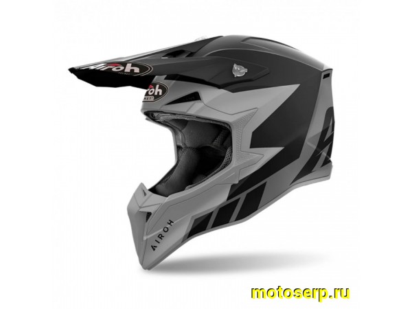 Купить  Шлем Кросс AIROH WRAAAP RELOADED ANTHRACITE MATT (L) (шт) (AIROH купить с доставкой по Москве и России, цена, технические характеристики, комплектация фото  - motoserp.ru