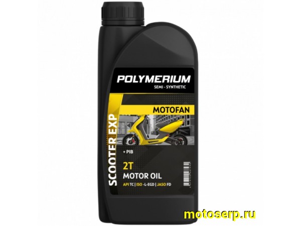 Купить  Масло POLYMERIUM MOTOFAN SCOOTER EXP 2T 1L п/синт (шт) (plmmf2sexp1 (JP  купить с доставкой по Москве и России, цена, технические характеристики, комплектация фото  - motoserp.ru