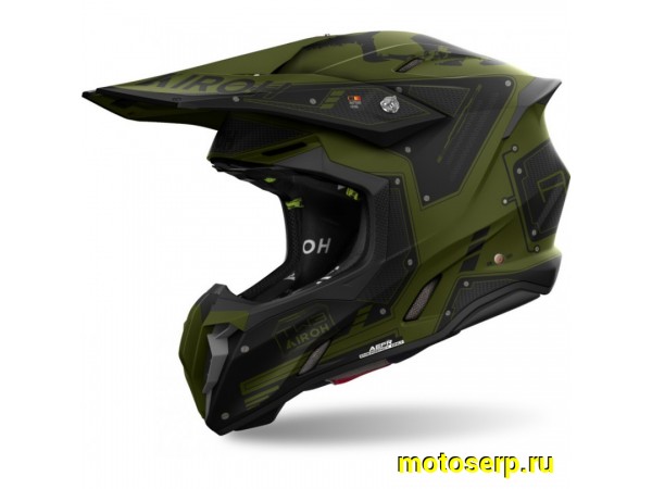 Купить  Шлем Кросс AIROH TWIST 3.0 MILITARY MATT (M) (шт) (AIM TW3TM35-M купить с доставкой по Москве и России, цена, технические характеристики, комплектация фото  - motoserp.ru