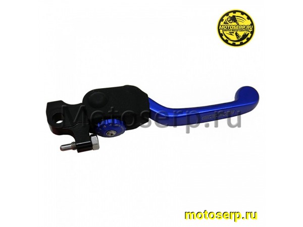 Купить  Рычаг тормоза правый диск (голый) Avantis A5,A6,KAYO K6,T6,T4 складывающийся (180градусов), синий CNC тип-3 (шт) (Кокурин купить с доставкой по Москве и России, цена, технические характеристики, комплектация фото  - motoserp.ru