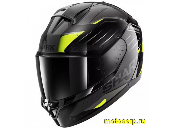 Купить  Шлем закрытый интеграл SHARK RIDILL 2 BERSEK Black/Green/Anthracite (XXL) (шт) (SHARK HE1122E-KGA-XXL купить с доставкой по Москве и России, цена, технические характеристики, комплектация фото  - motoserp.ru