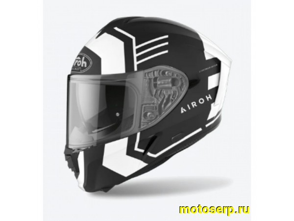 Купить  Шлем закрытый интеграл AIROH SPARK THRILL Black Matt (M) (шт) (Airoh AI36A13SPATBC-M купить с доставкой по Москве и России, цена, технические характеристики, комплектация фото  - motoserp.ru