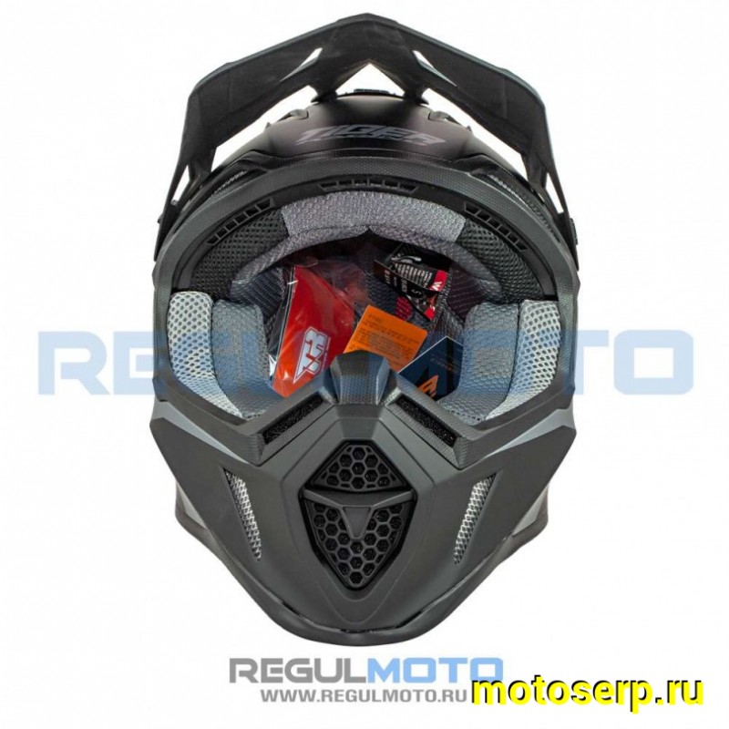 Купить  Шлем Кросс KIOSHI TR H637 черный/серый  р-р XXL (шт) (Regul 111222-25 купить с доставкой по Москве и России, цена, технические характеристики, комплектация фото  - motoserp.ru