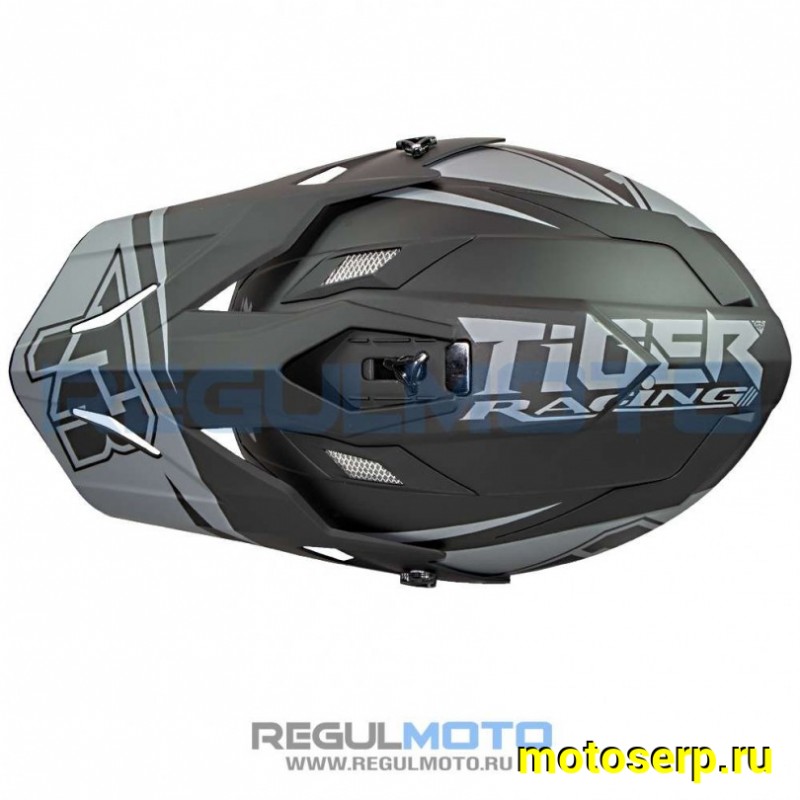 Купить  Шлем Кросс KIOSHI TR H637 черный/серый  р-р XXL (шт) (Regul 111222-25 купить с доставкой по Москве и России, цена, технические характеристики, комплектация фото  - motoserp.ru