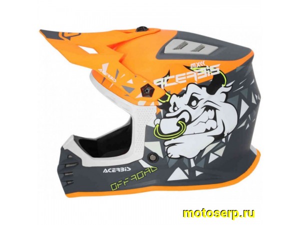 Купить  Шлем Кросс (Детский) Acerbis PROFILE JUNIOR Orange/Grey (YL) (шт) (Acerbis 0025401.207.054 купить с доставкой по Москве и России, цена, технические характеристики, комплектация фото  - motoserp.ru