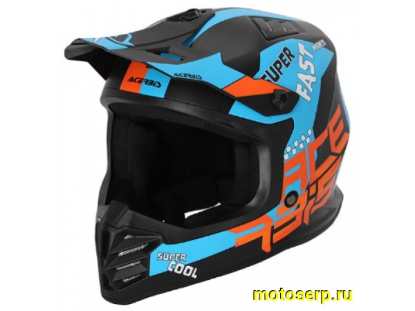 Купить  Шлем Кросс (Детский) Acerbis PROFILE JUNIOR Black/Orange (YM) (шт) (Acerbis 0025401.313.052 купить с доставкой по Москве и России, цена, технические характеристики, комплектация фото  - motoserp.ru