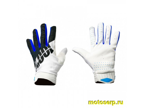 Купить  Перчатки 100% Ridefit Glove Fluo синий/белый/черные (XXL) (реплика) (пар) (Кокурин купить с доставкой по Москве и России, цена, технические характеристики, комплектация фото  - motoserp.ru
