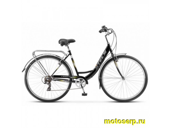 Купить  28" STELS LEGENDA 390 28V черный (Стелс Легенда 390) 28"; 7ск; рама-сталь; тормоз-V-brake; вилка стальная-жесткая (шт) (ART купить с доставкой по Москве и России, цена, технические характеристики, комплектация фото  - motoserp.ru