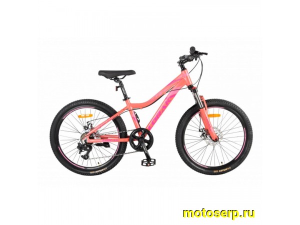 Купить  24" LORAK SHARK M-24 персиковый (Лорак Шарк M-24 ) 24"; 7ск; рама-алюминий; тормоз-Disk (шт) (ART  купить с доставкой по Москве и России, цена, технические характеристики, комплектация фото  - motoserp.ru