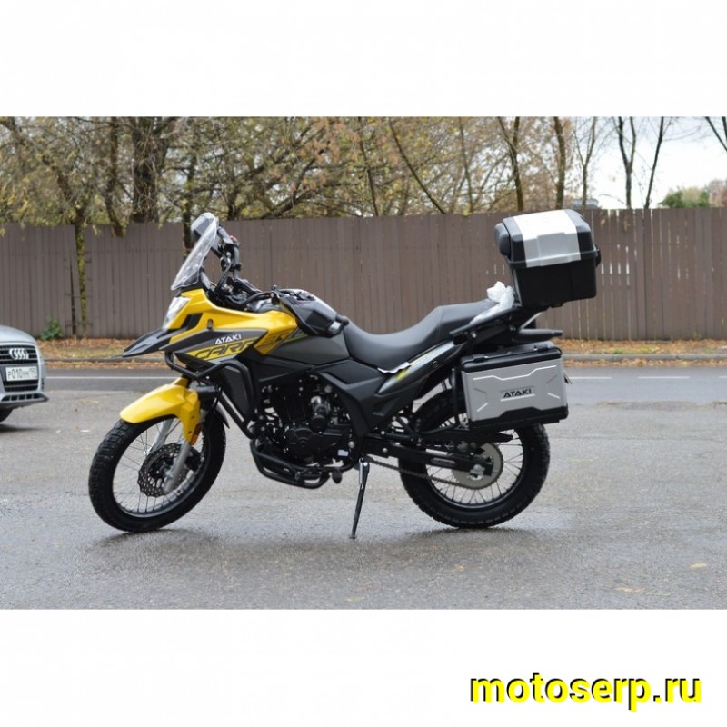 Купить  Мотоцикл внедорожный ATAKI CARRERA 300 (4T PR300) ПТС 19/17 (2025г.) Желтый Тур-эндуро ЗА КОФРЫ +41950р. без дуг. (шт) (SM  купить с доставкой по Москве и России, цена, технические характеристики, комплектация фото  - motoserp.ru